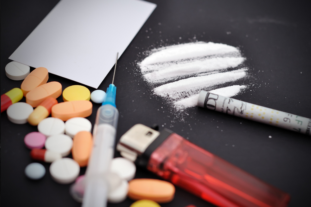 Drug paraphernalia, illustrating common myths and misconceptions surrounding addiction and substance use.