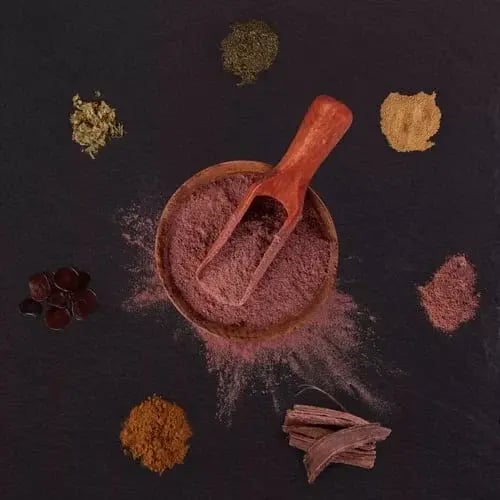 Illustration of ibogaine powder, one of the most addictive substances and a hallucinogen used for treatment