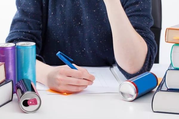 Studying-With-An-Energy-Drink