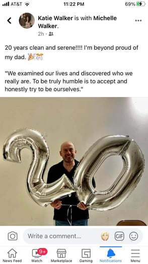 Joe Walker 20 is years sober, and now working at Avenues Recovery