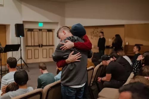 Men-Embracing