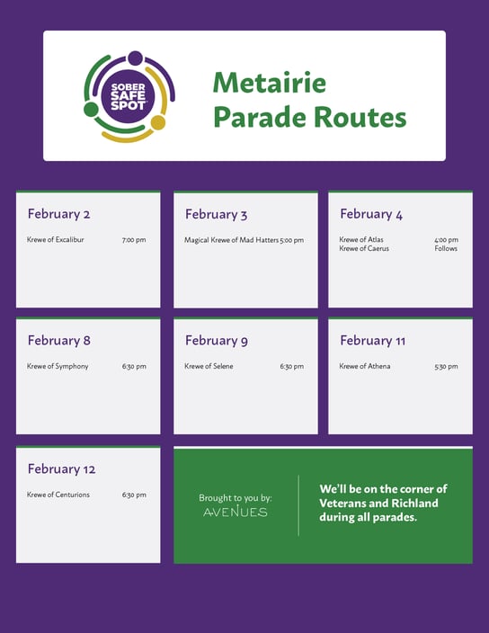 Metairie Parade Routes-01