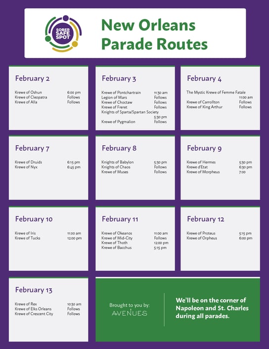 New Orleans Parade Flyer 3-01