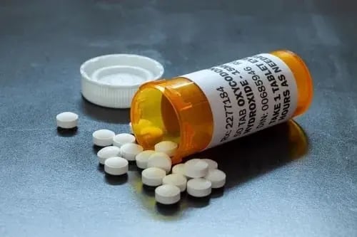 Illustration of one of the most addictive substances, opioid, which is closely related to heroin