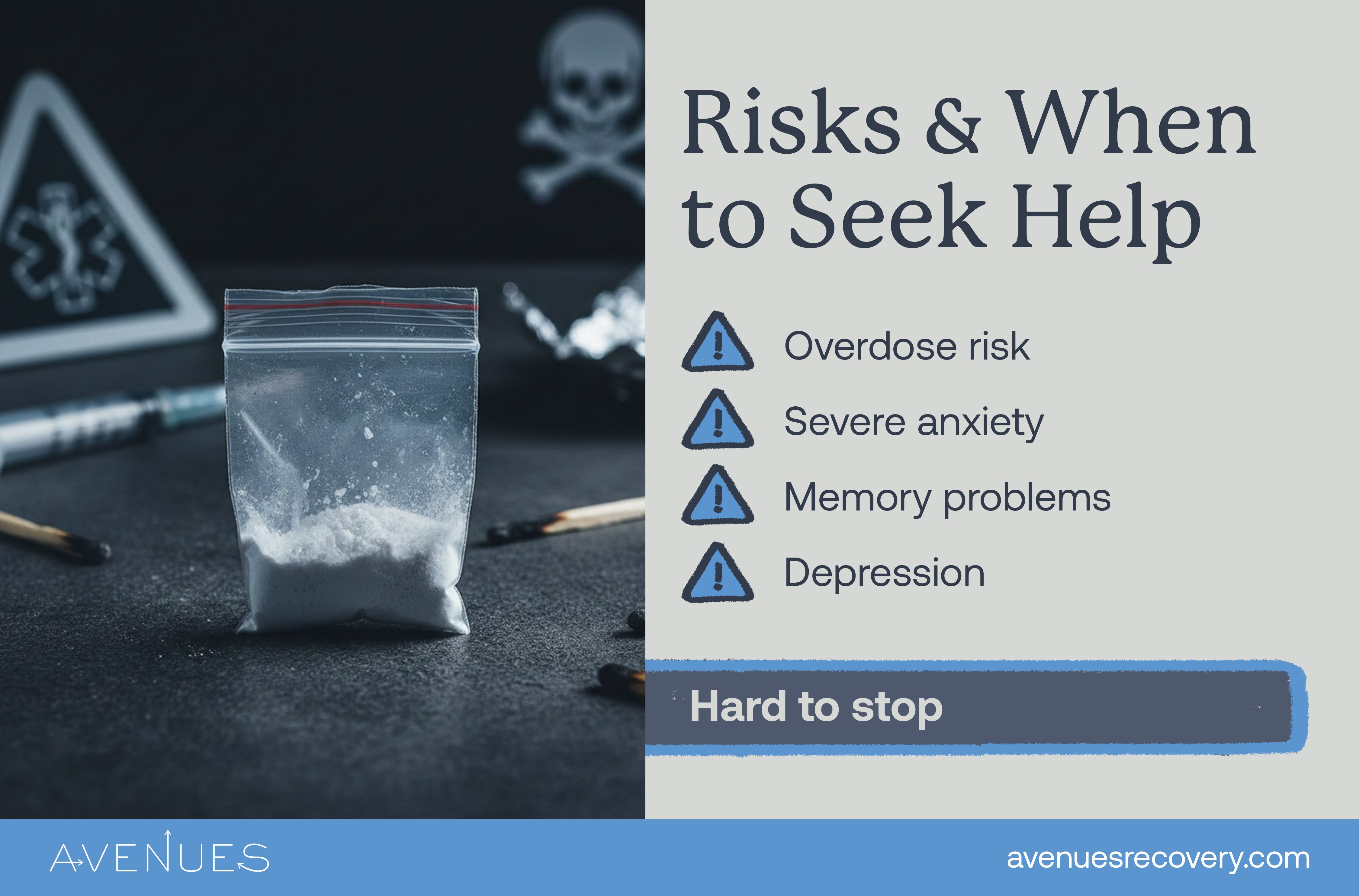Infographic of risks as Avenues Recovery explores Calvin Klein Drug