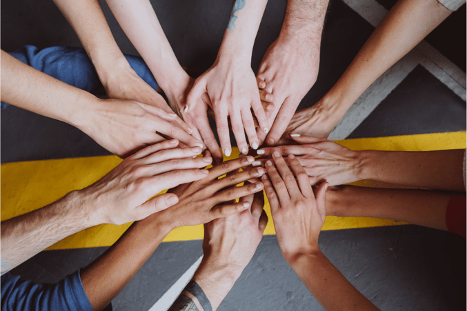 all hands in