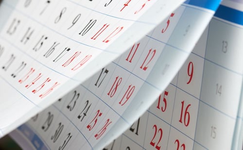 Image of calendar pages as Avenues Recovery explains what is dopamine detox