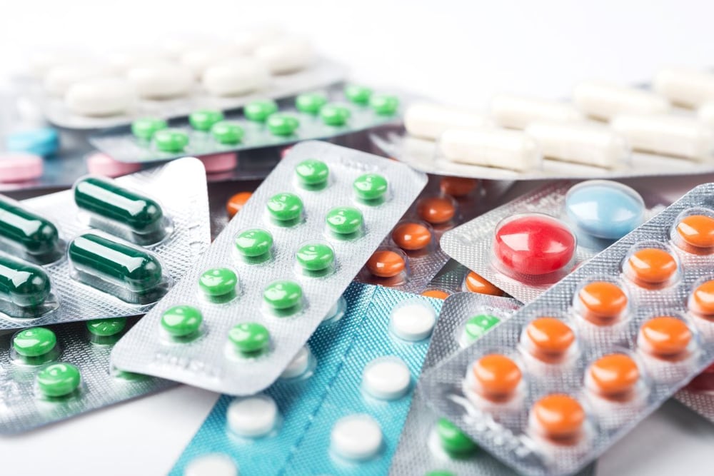 Image of many blister packs of codeine pills as Avenues Recovery shares signs of codeine overdose