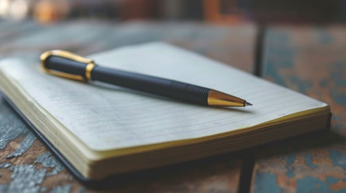 Image of journal and pen as Avenues Recovery explains what is dopamine detox