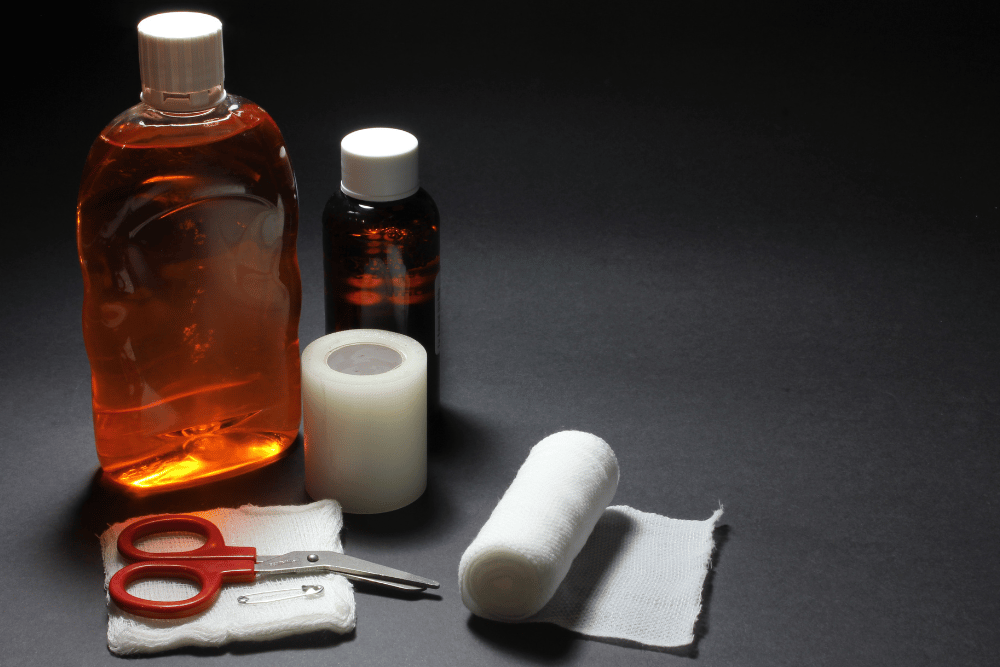 Tables of ointment and bandages are needed when dealing with the effects of the Krokodil drug.