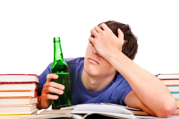 Image of boy studying with alcohol as Avenues Recovery explores sober bars and zero-proof drinks in Virginia