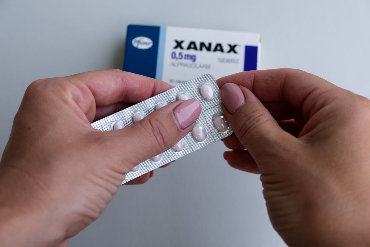 Image of blister pack of Xanax as Avenues Recovery explains the dangers of mixing Xanax and cocaine